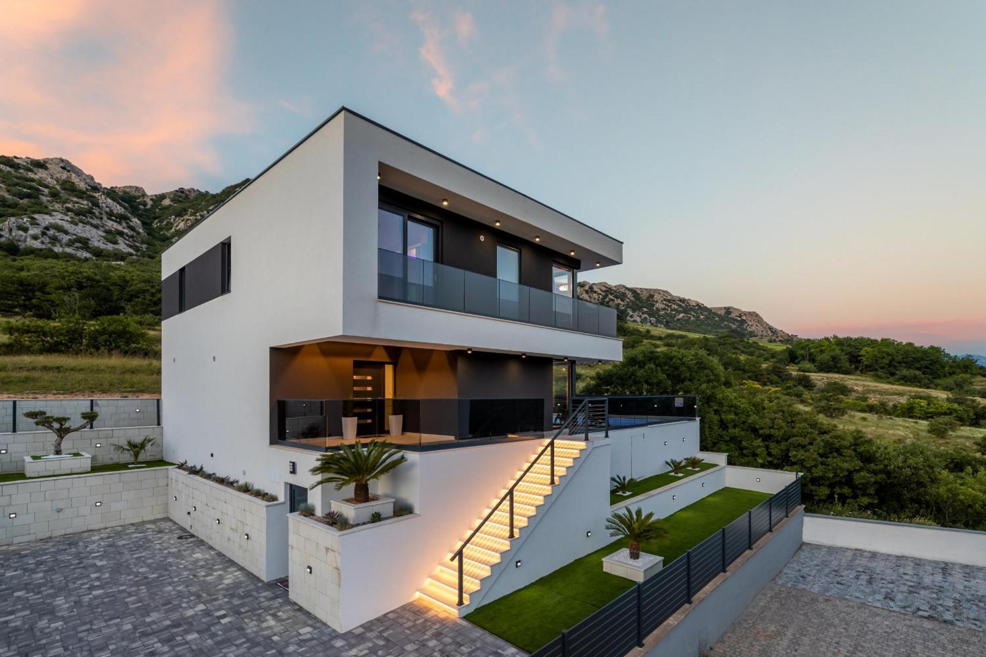 Villa Bellezza Draga Bašćanska Exteriör bild