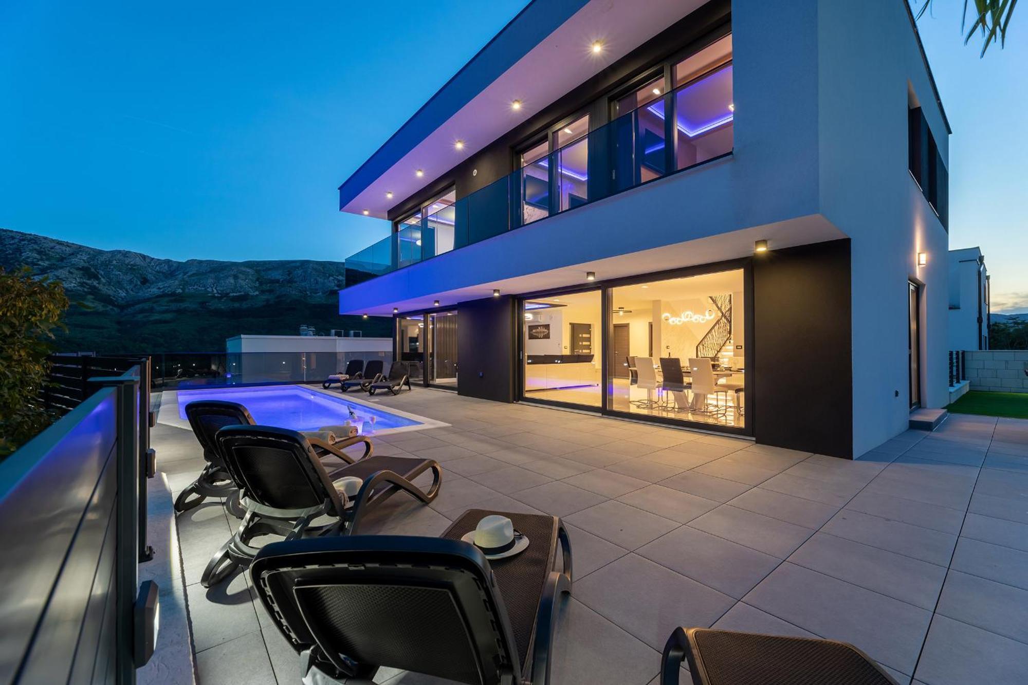 Villa Bellezza Draga Bašćanska Exteriör bild