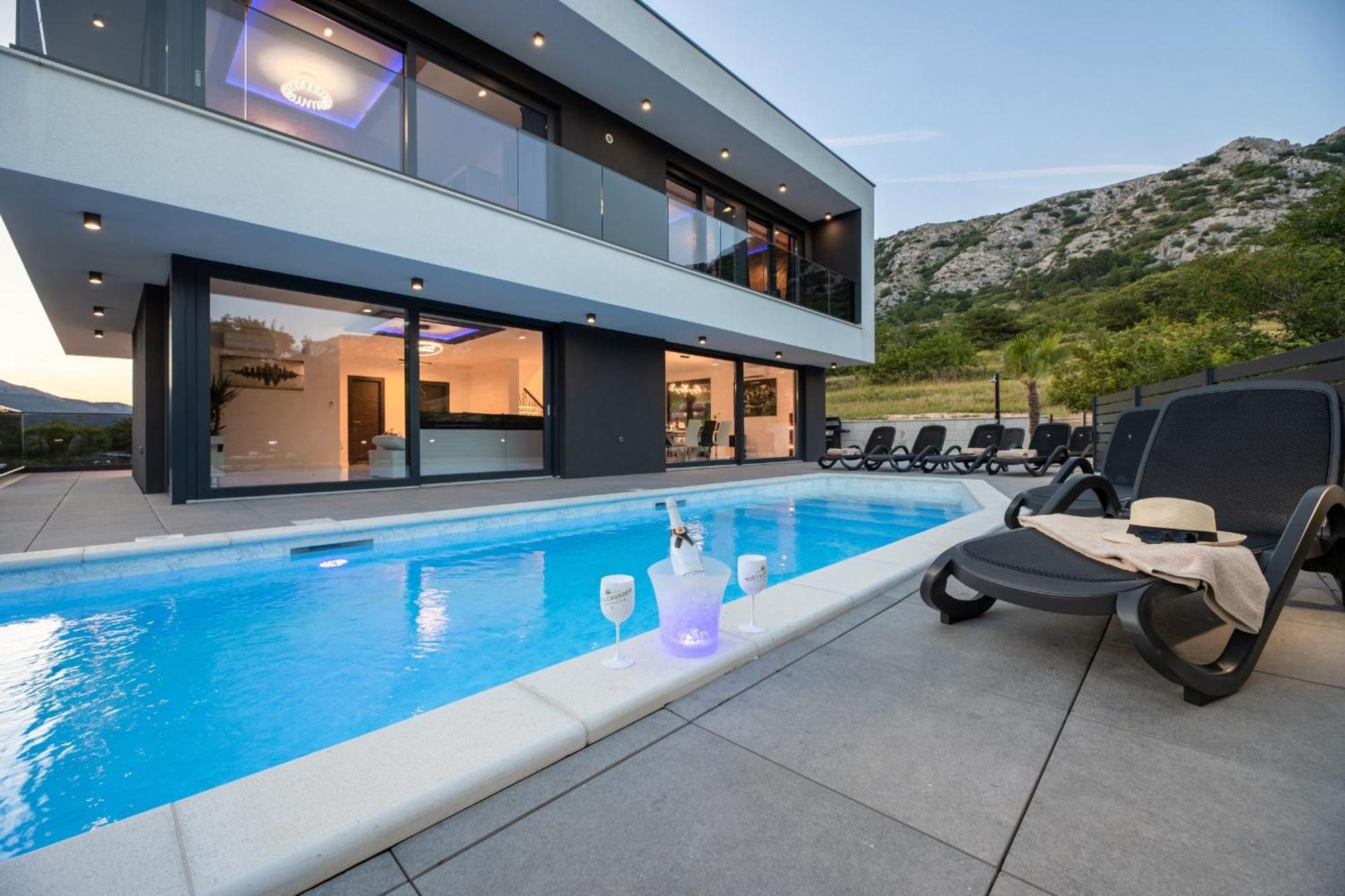 Villa Bellezza Draga Bašćanska Exteriör bild
